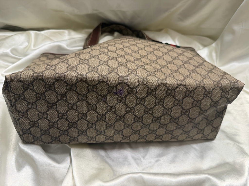 Gucci Monogram Web Loop Tote Medium Shoulder Bag