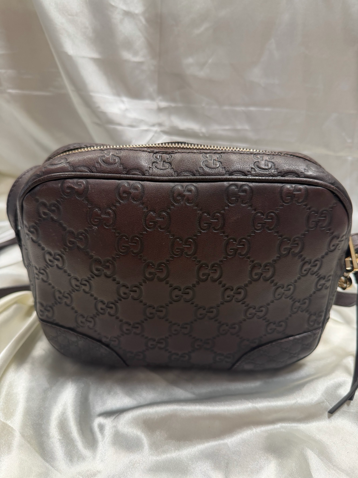 Gucci Bree Guccissima Monogram Camera Bag Crossbody Sling