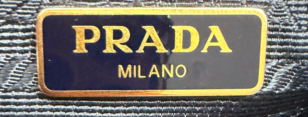 Prada Saffiano Nylon Tessuto Crossbody Sling in Navy Blue