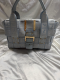 Fendi Zucca Monogram Crossword Flap in Blue