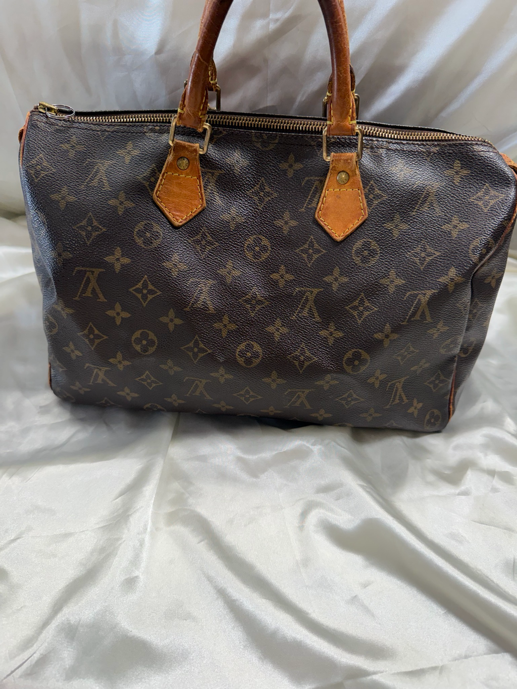 Louis Vuitton Speedy 35 Satchel Boston Bowler Top Handle