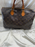 Louis Vuitton Speedy 35 Satchel Boston Bowler Top Handle