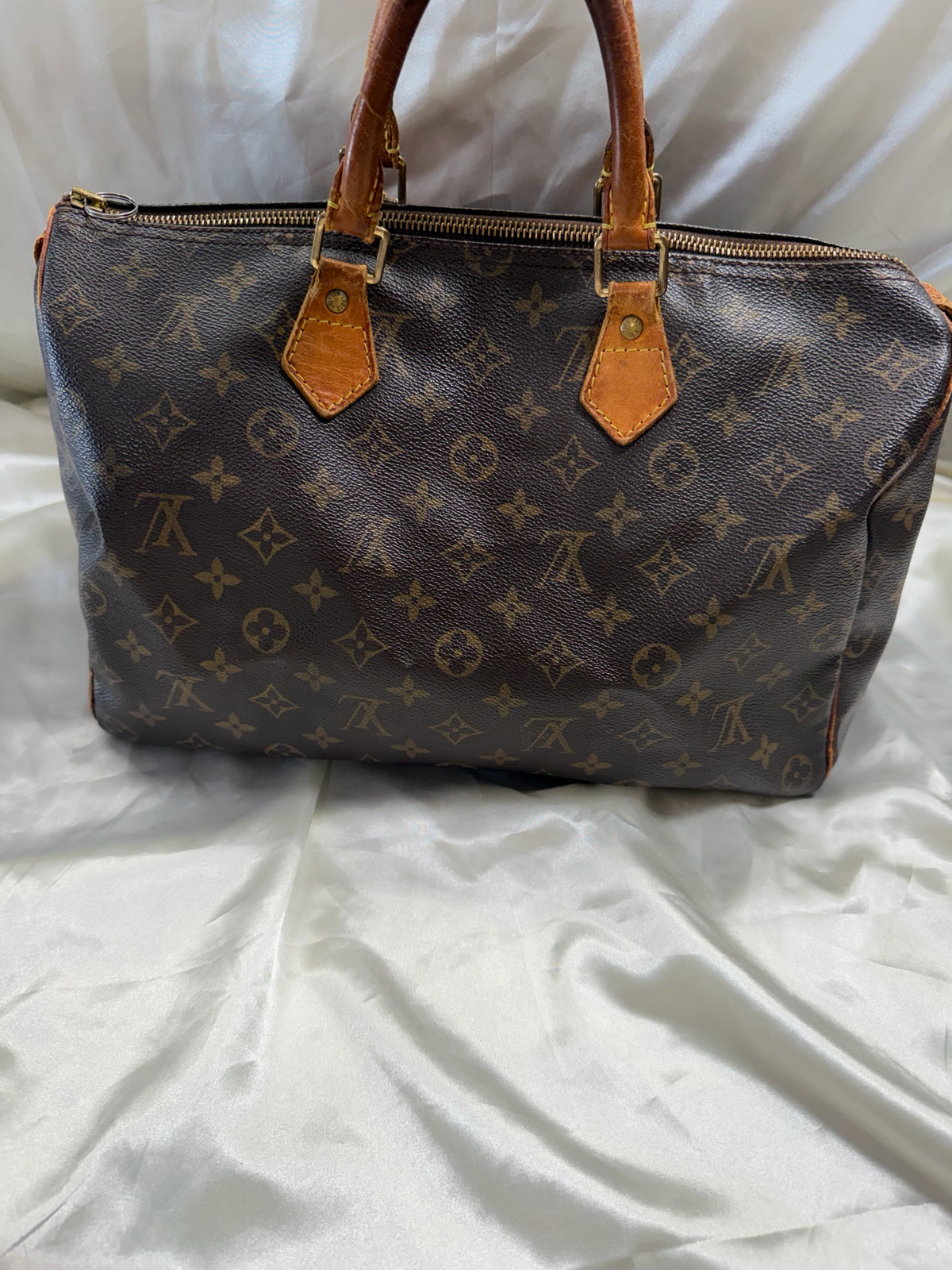Louis Vuitton Speedy 35 Satchel Boston Bowler Top Handle