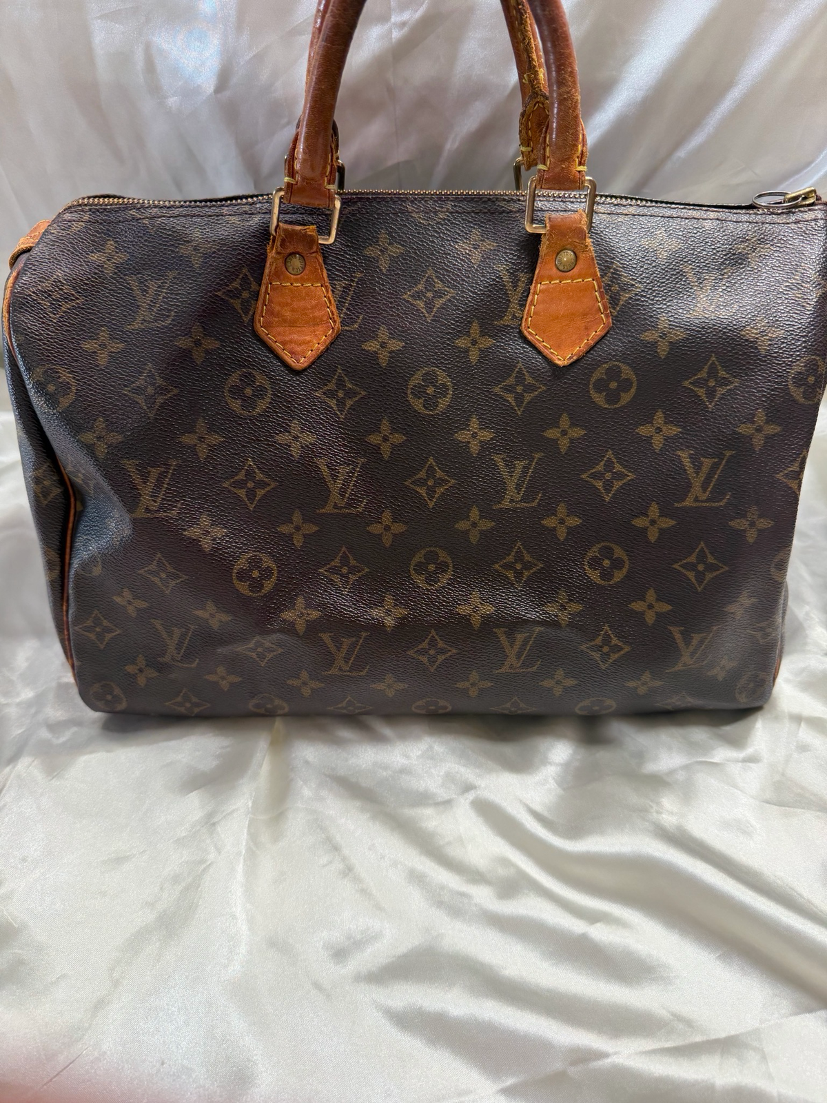 Louis Vuitton Speedy 35 Satchel Boston Bowler Top Handle