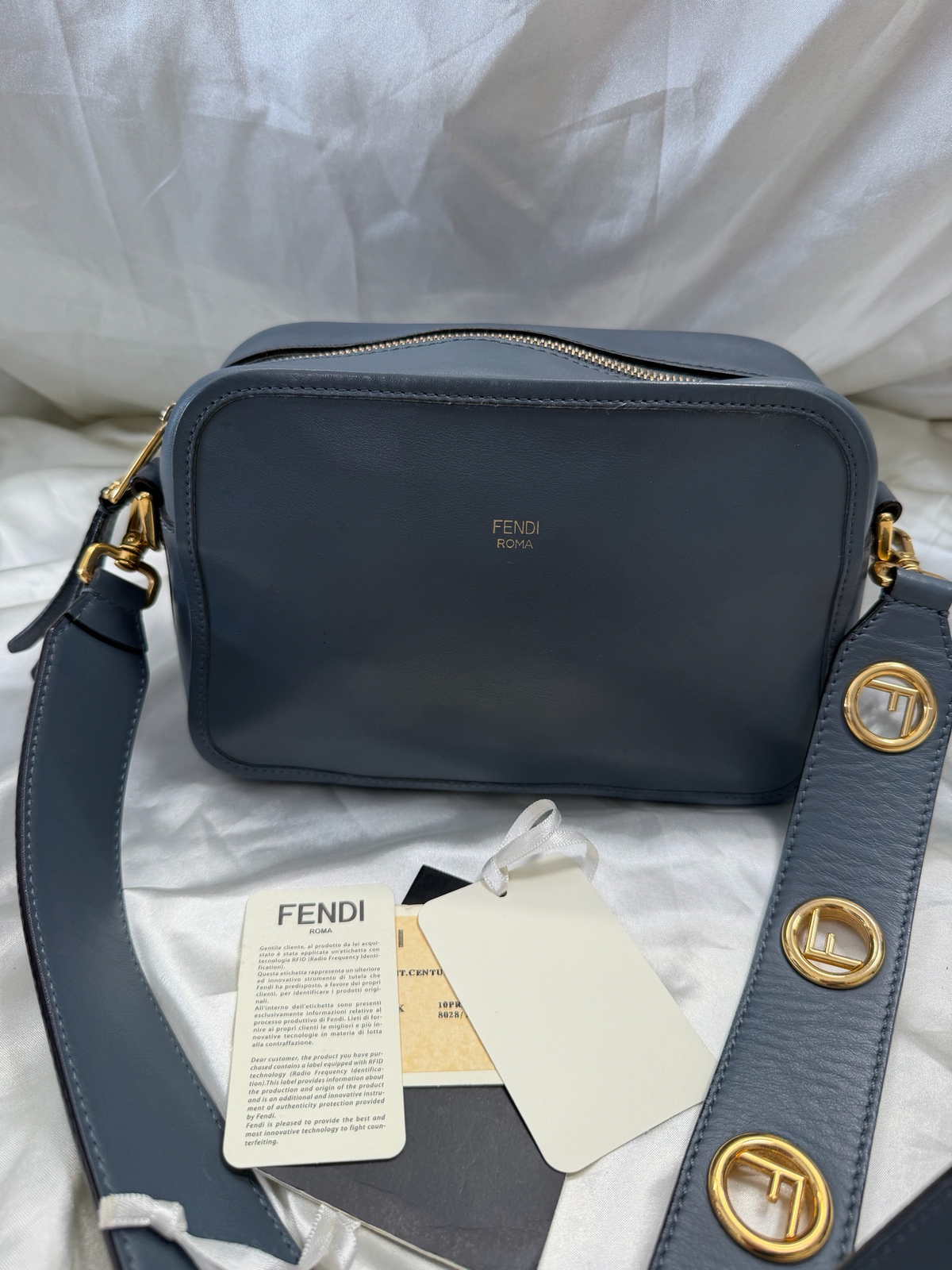 Fendi Vitello Century Camera Case Crossbody Bag
