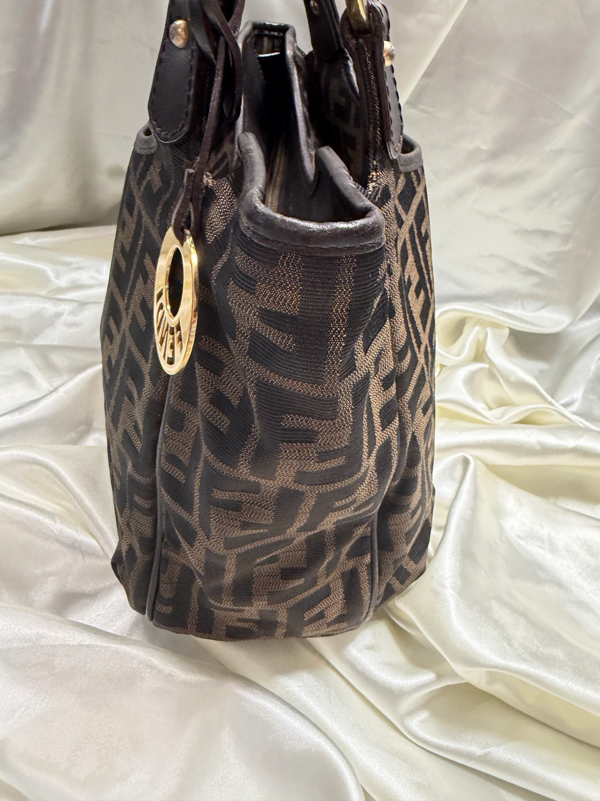 Fendi Zucca Monogram Canvas Chef Small Tote
