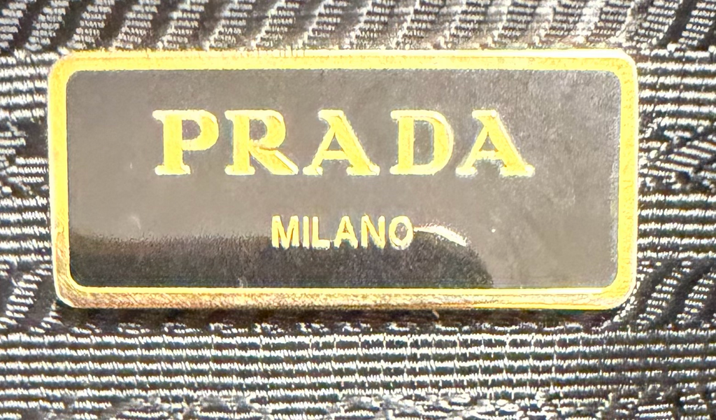 Prada Saffiano Lux Leather Top Handle Convertible In Black