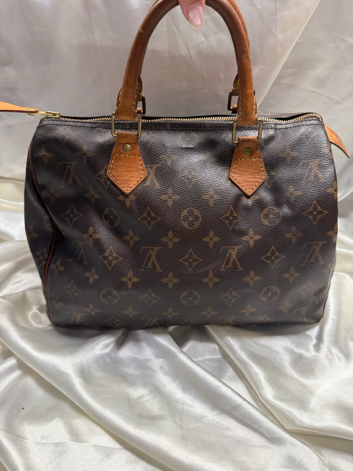 Louis Vuitton Monogram Speedy 30 Satchel Boston Bowler