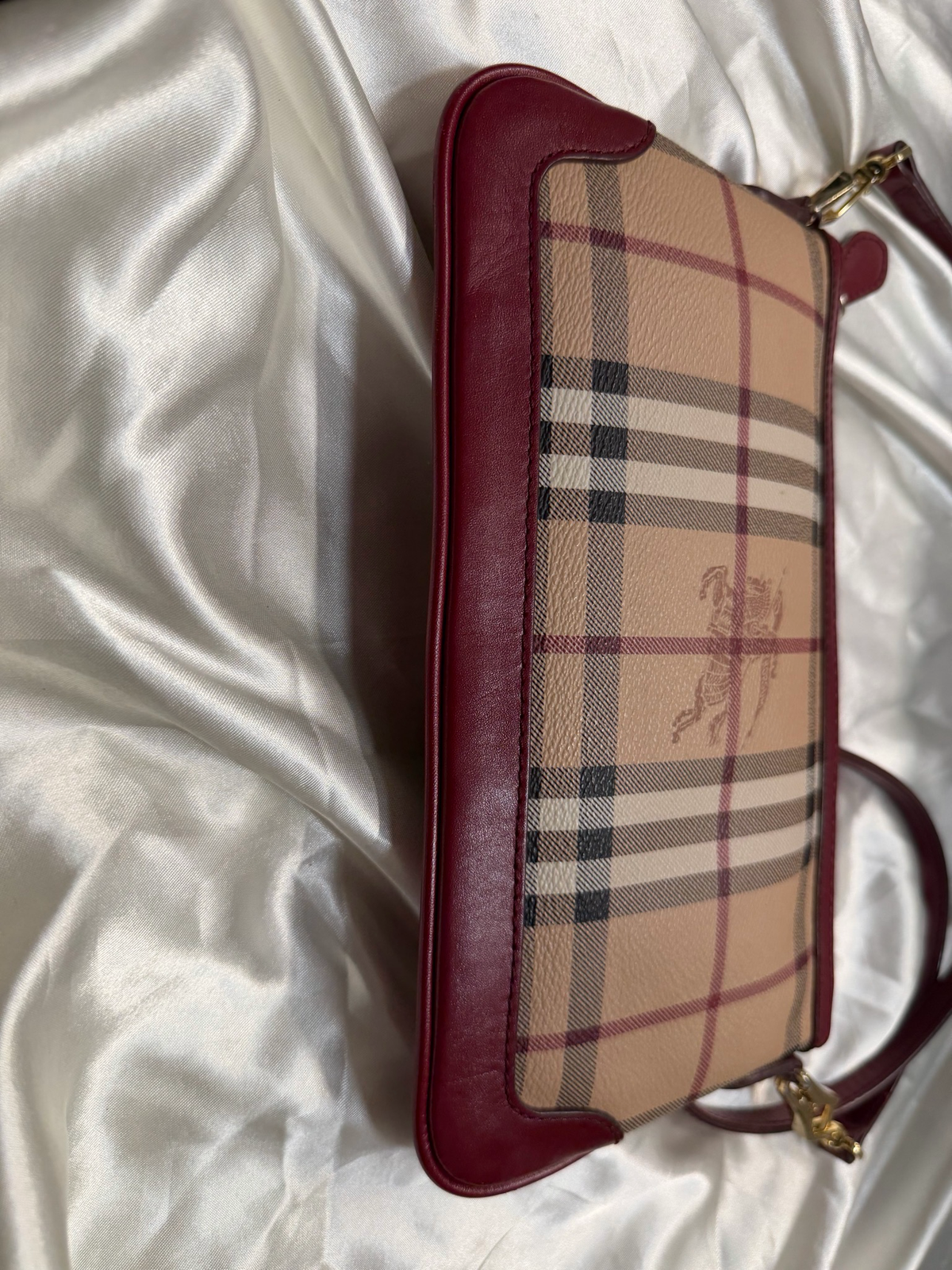 Burberry Haymarket Check Peyton Crossbody Sling