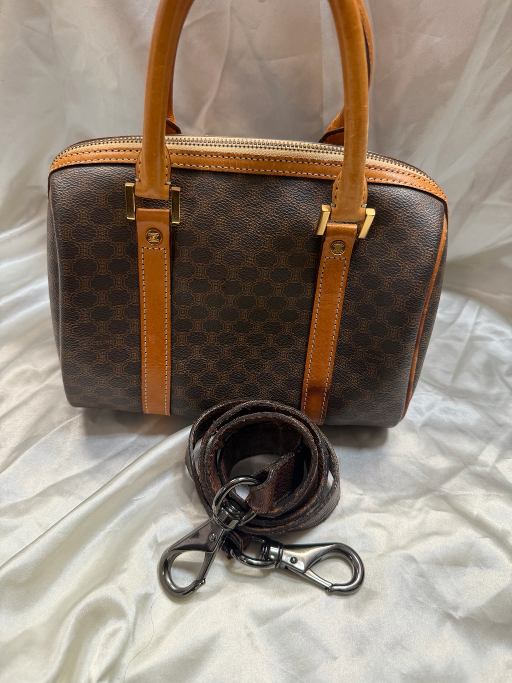 Celine Macadam Nano Boston Bowler Satchel Sling