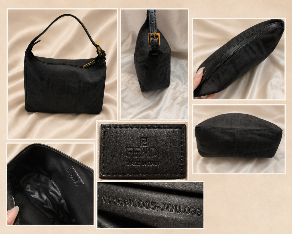 Fendi Monogram Zucca Pattern in Black