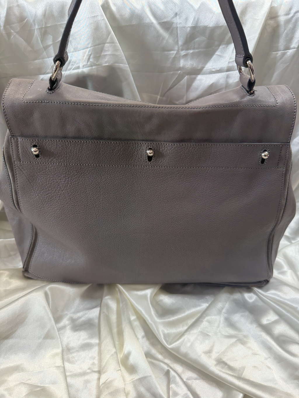Yves Saint Laurent Muse Tote Large in Gray