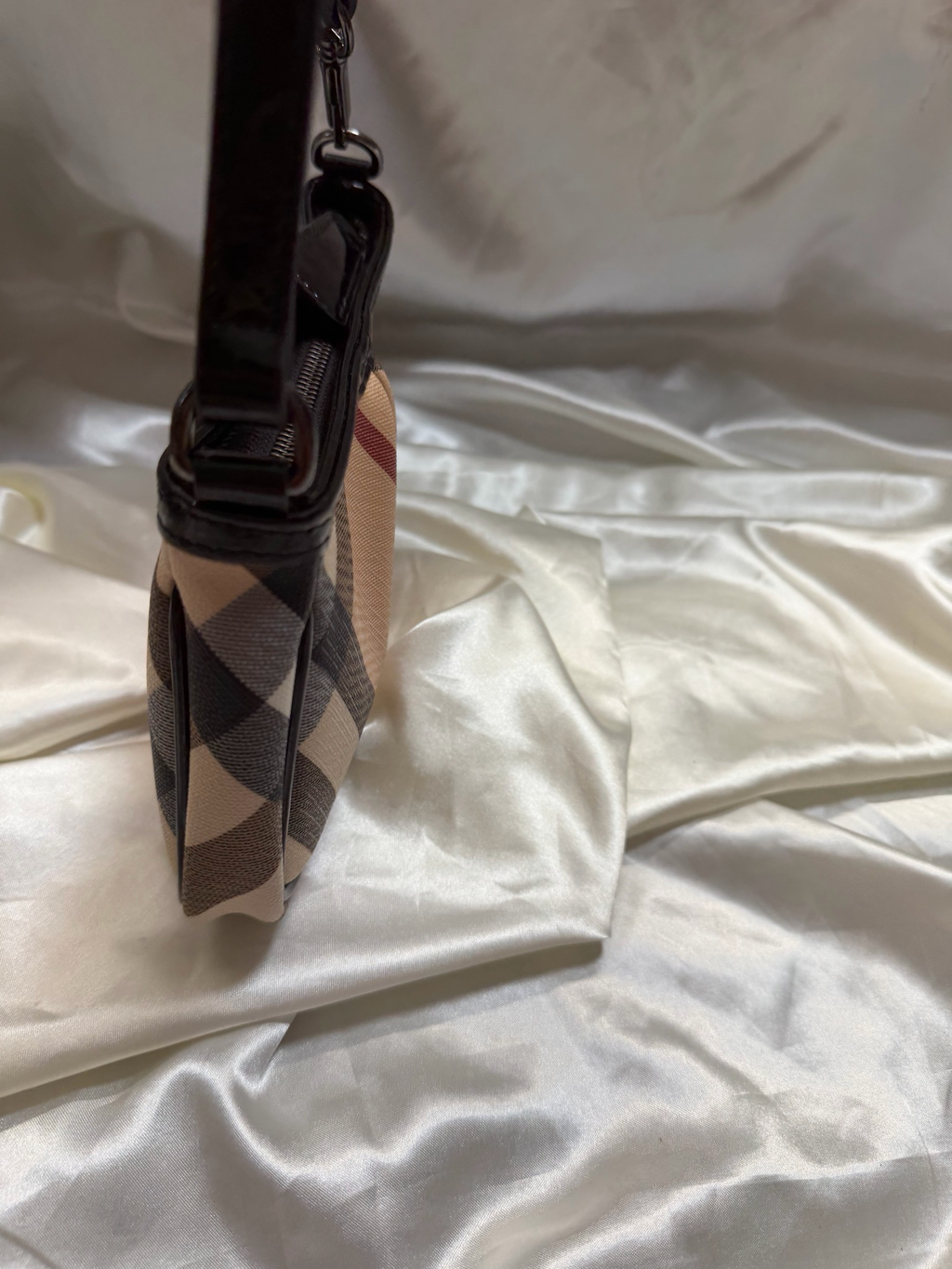 Burberry Nova Check Aston Pochette Hobo Shoulder Long Strap