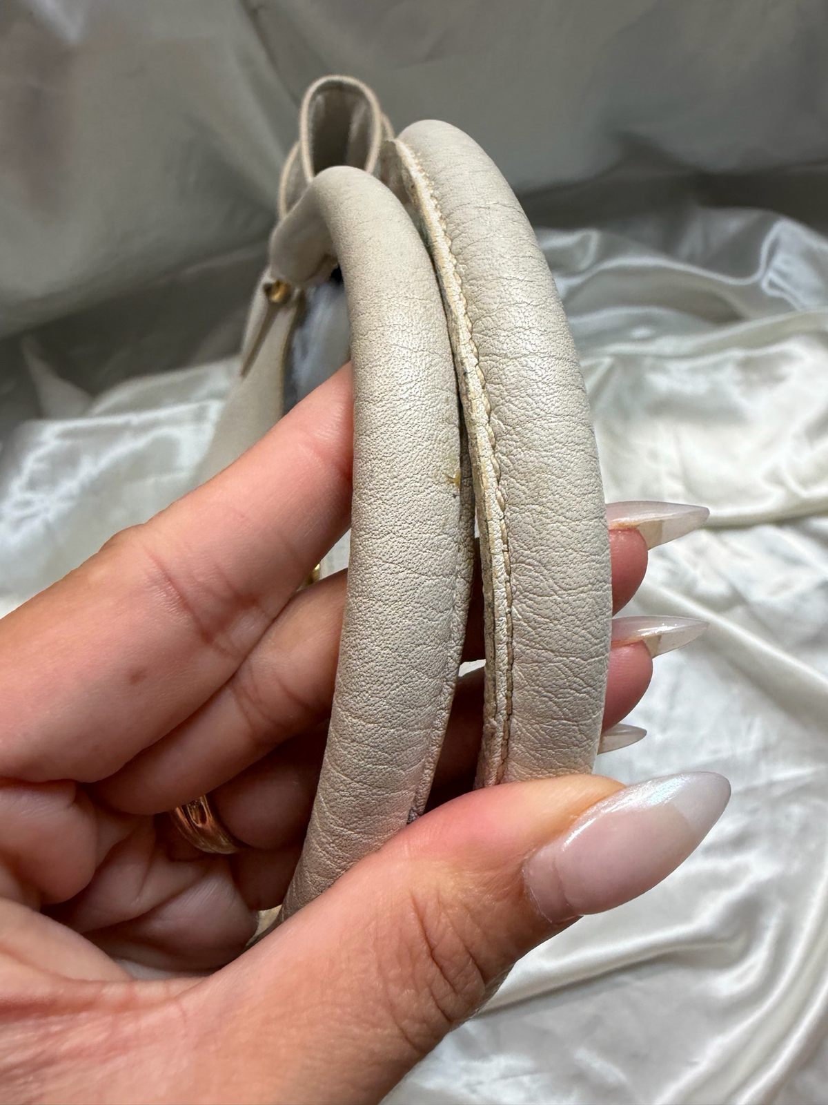 Prada Vitello Daino Tote Convertible Side Pockets
