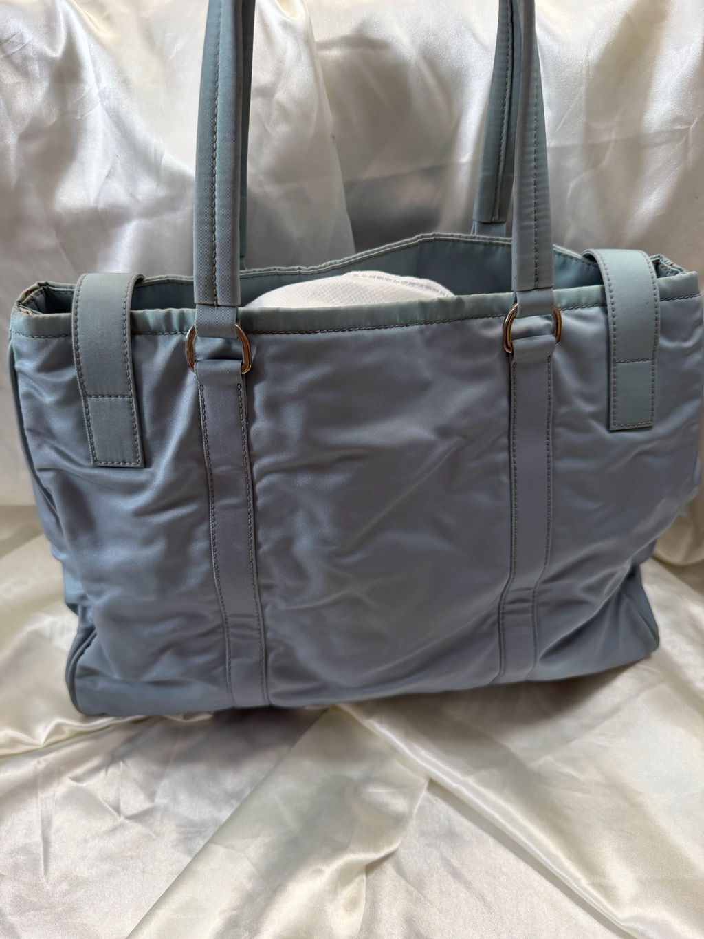 Prada Nylon Tessuto Shoulder in Blue