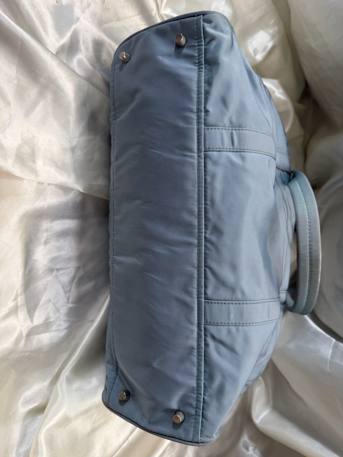 Prada Nylon Tessuto Shoulder in Blue