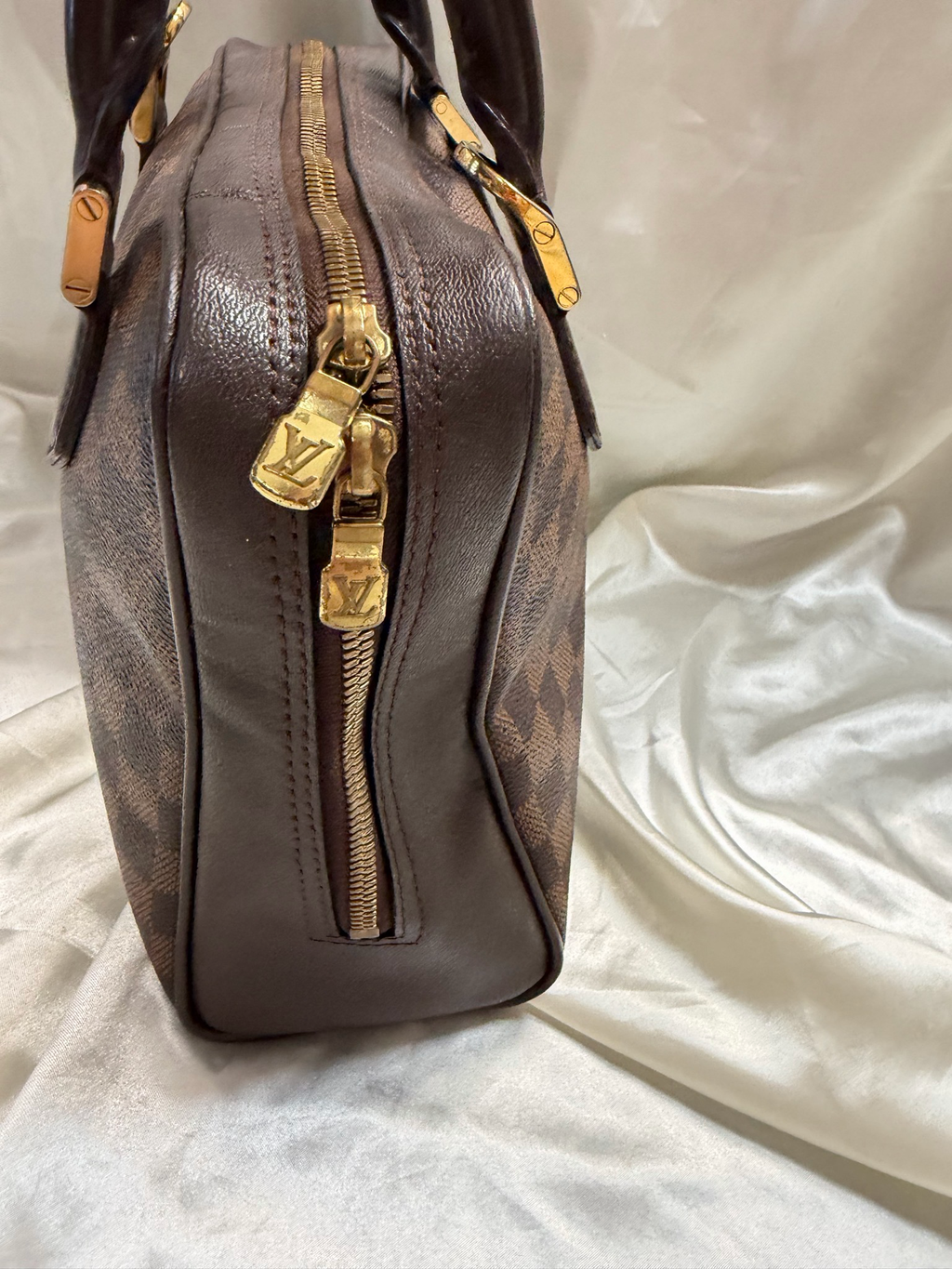 Louis Vuitton Damier Ebene Brera Satchel Top Handle