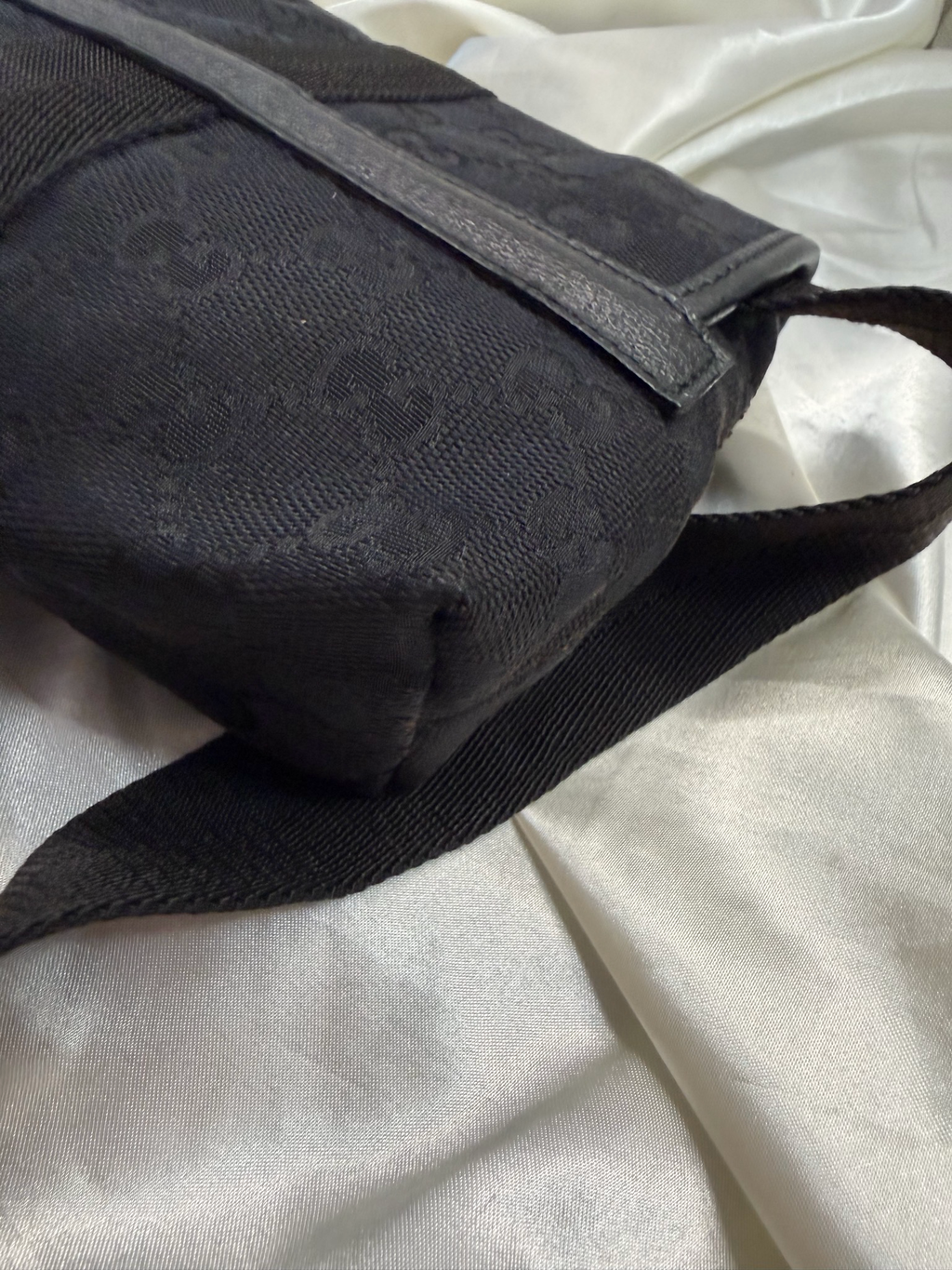 Gucci Monogram Waist Belt Bag in Black