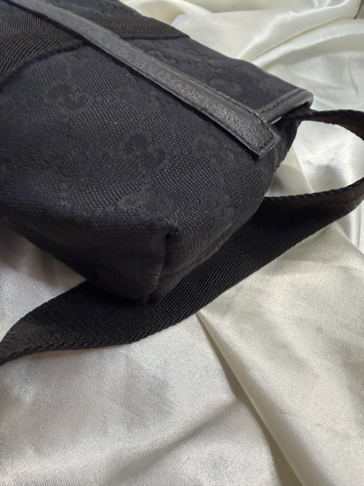 Gucci Monogram Waist Belt Bag in Black