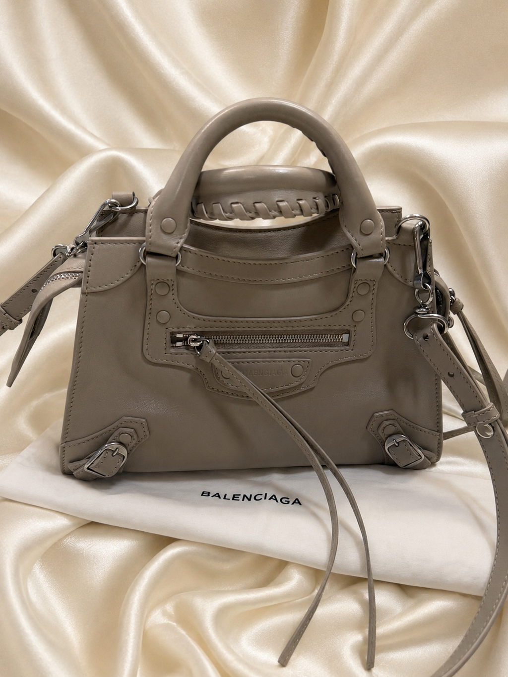 Balenciaga City Classic Studs Mini Crossbody Sling