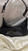 Prada Nylon Tessuto Jacquard Hobo Shoulder in Black