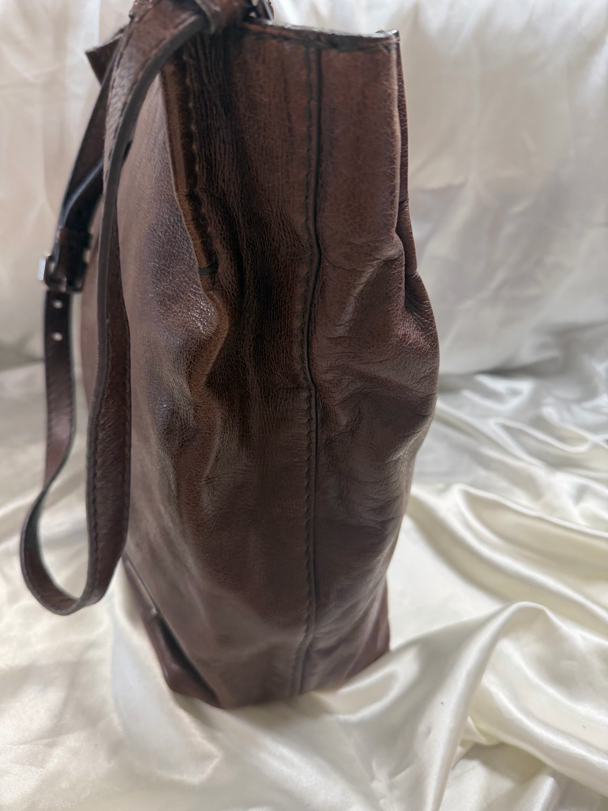 Prada Vitello Shine Convertible Crossbody Messenger Sling