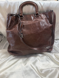 Prada Vitello Shine Convertible Crossbody Messenger Sling