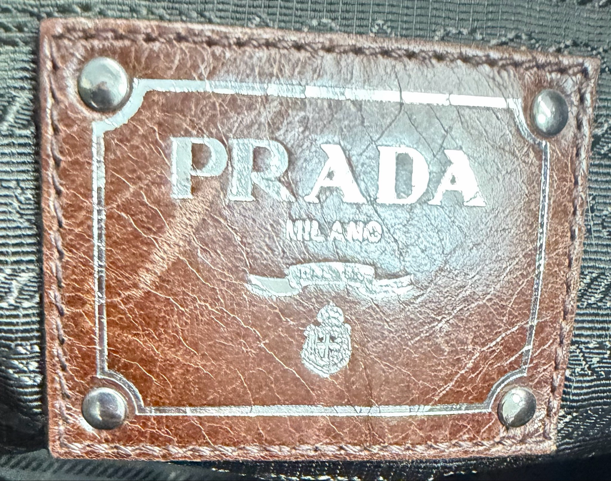 Prada Vitello Shine Convertible Crossbody Messenger Sling