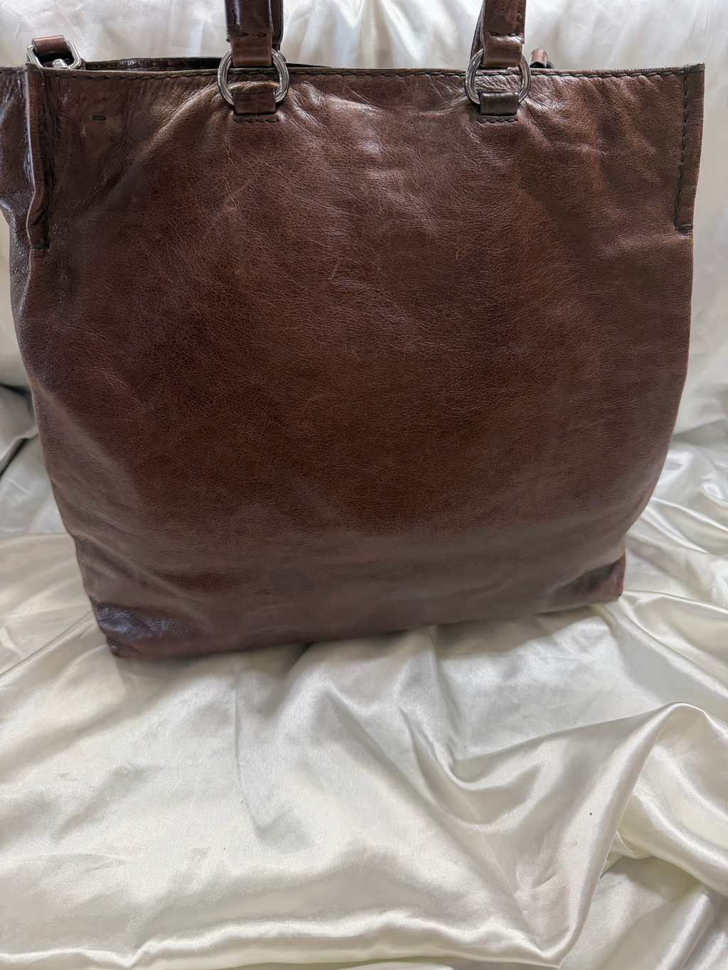 Prada Vitello Shine Convertible Crossbody Messenger Sling
