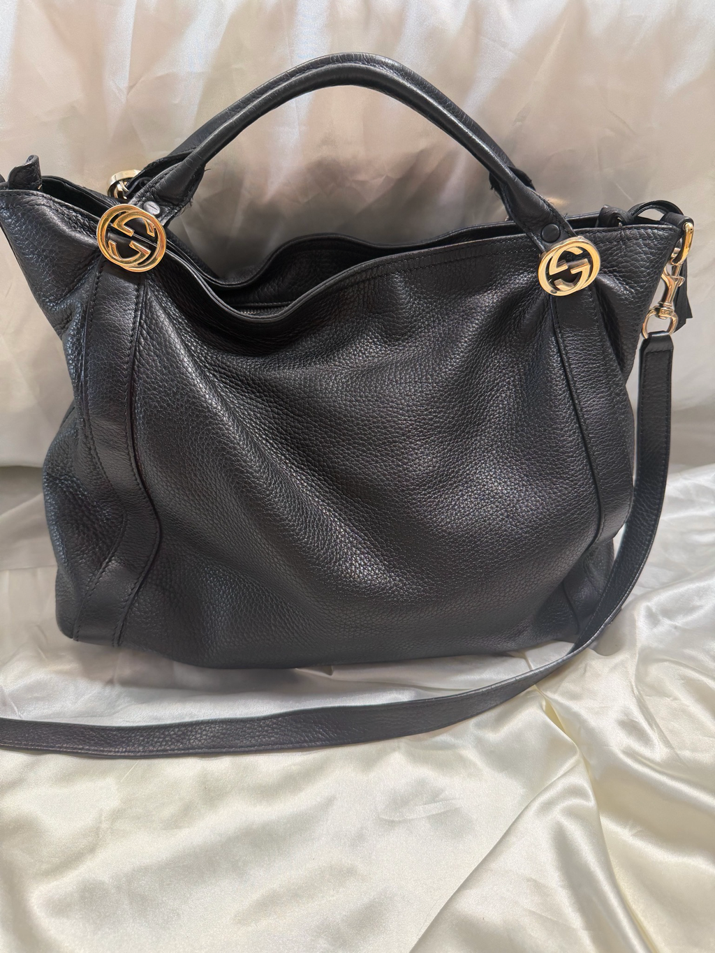 Gucci Calfskin Miss Gg Crossbody Sling