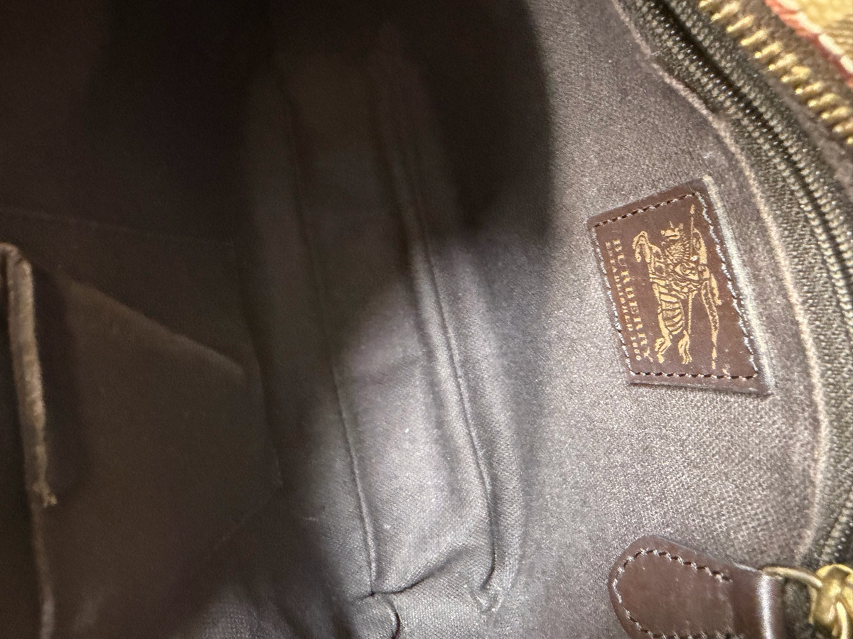 Burberry Haymarket Check Coated Canvas Messenger Sling