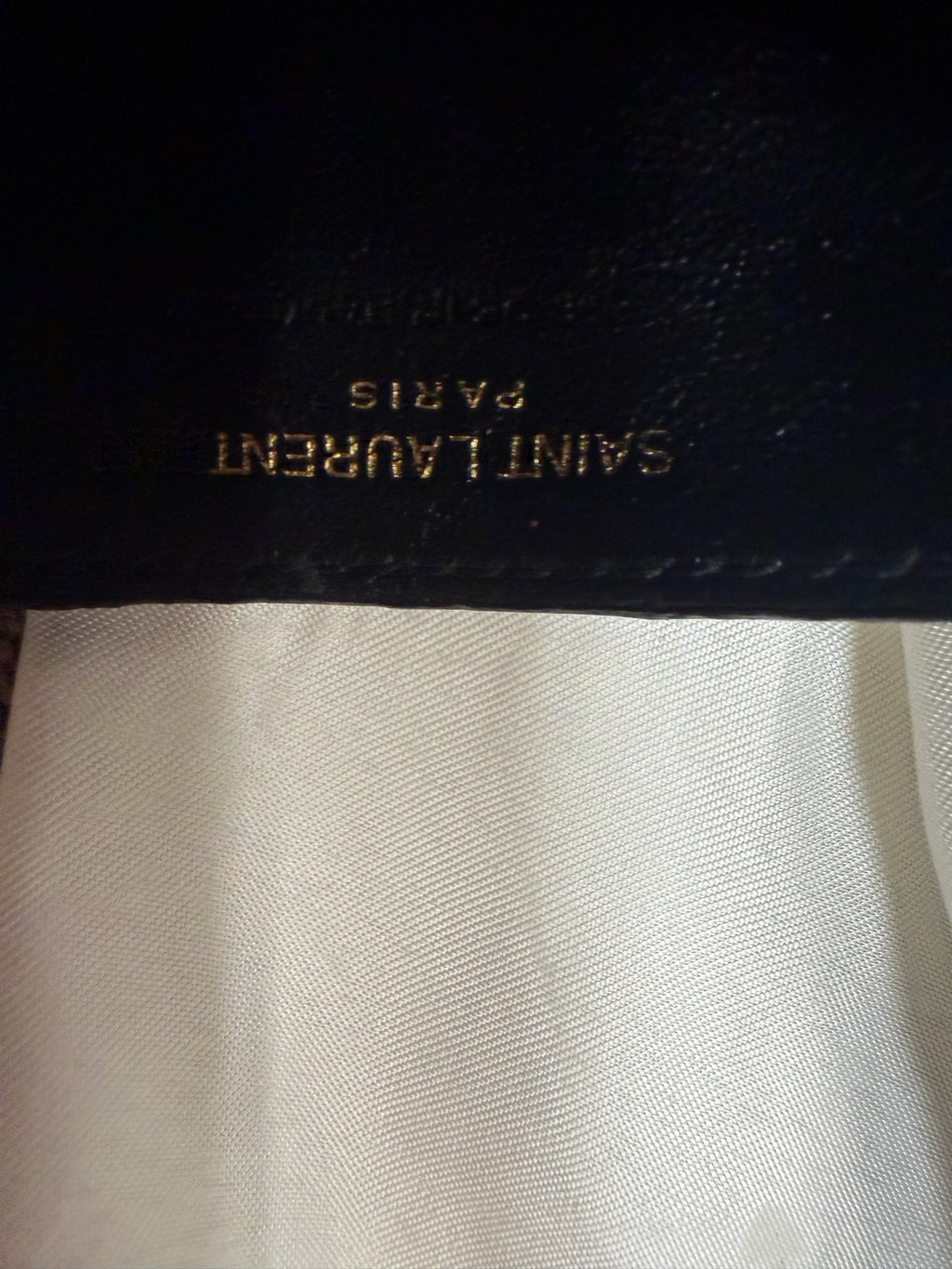 Yves Saint Laurent Cassandre Matelasse Card Case in Black