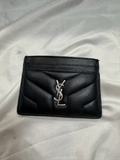 Yves Saint Laurent Lou Lou Card Holder in Black
