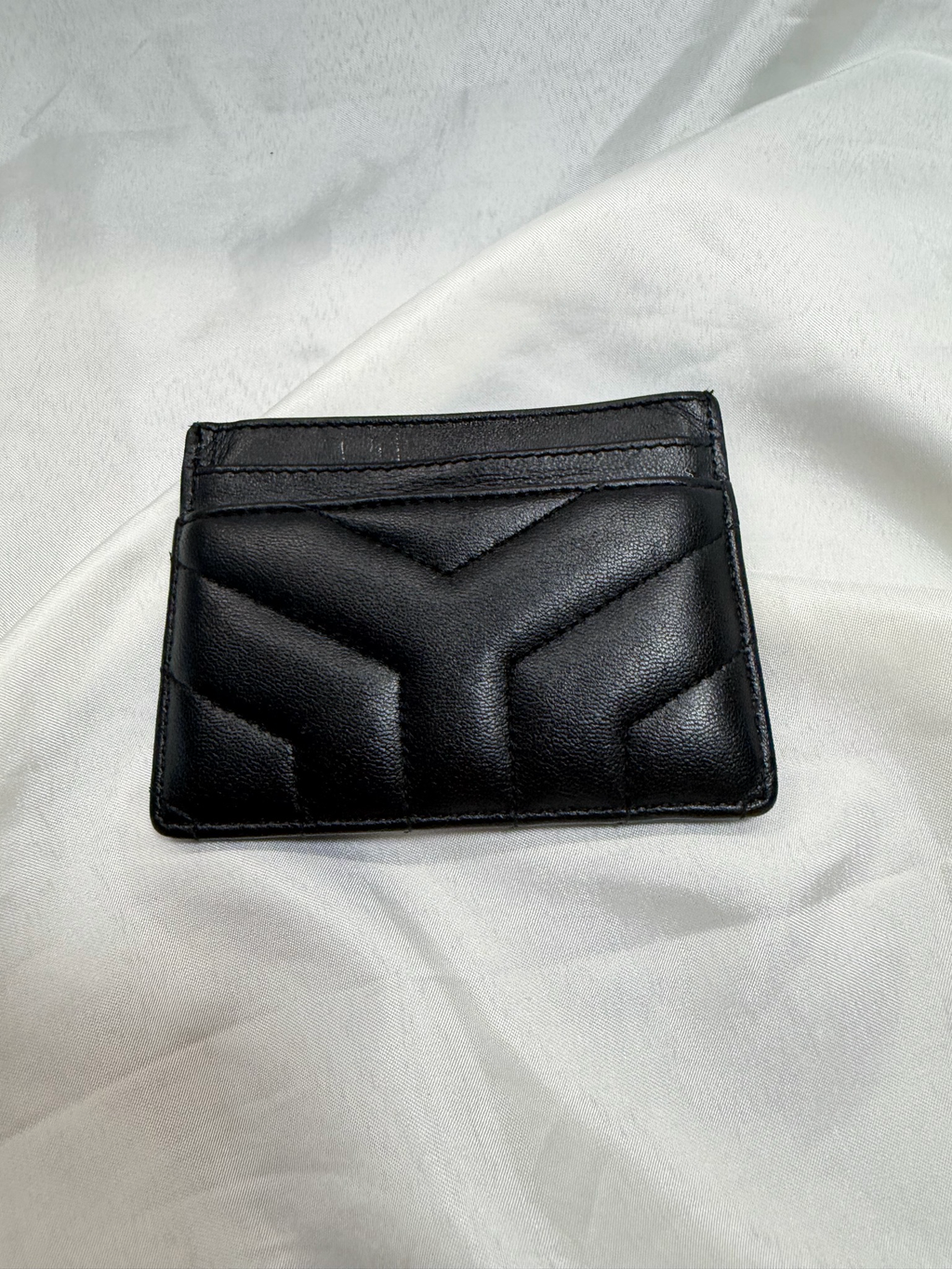 Yves Saint Laurent Lou Lou Card Holder in Black