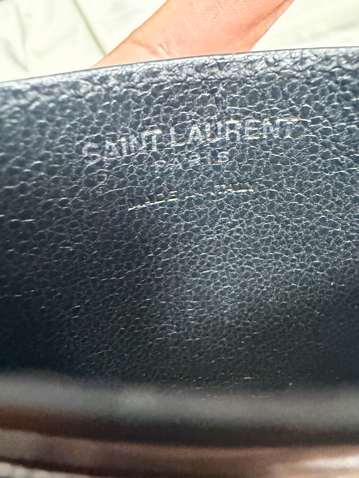 Yves Saint Laurent Lou Lou Card Holder in Black