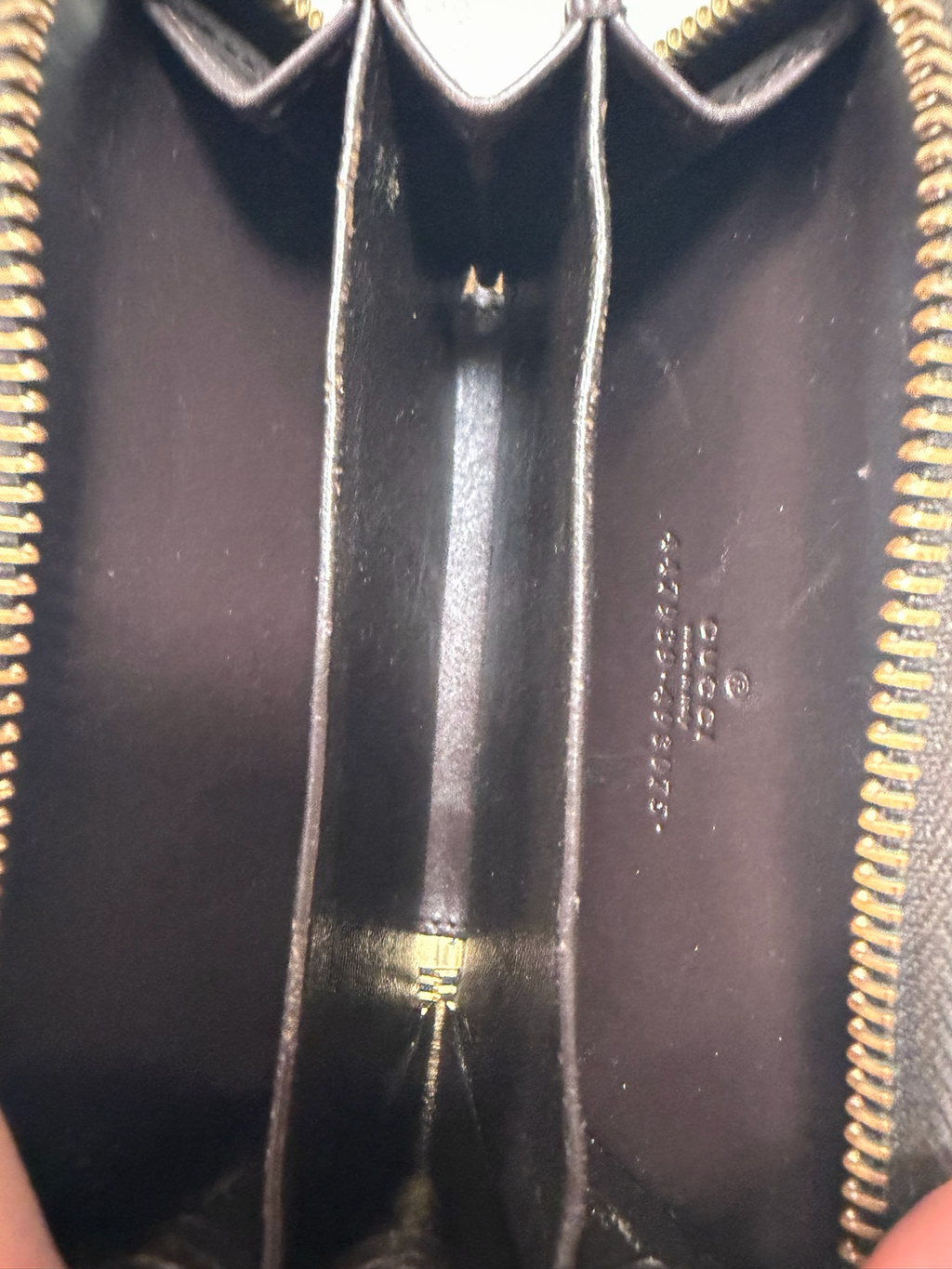 Gucci Monogram Leather Guccissima Coin Card Case
