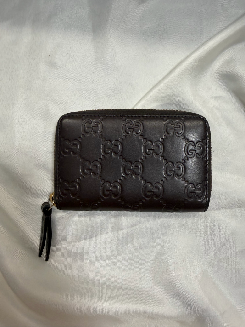 Gucci Monogram Leather Guccissima Coin Card Case