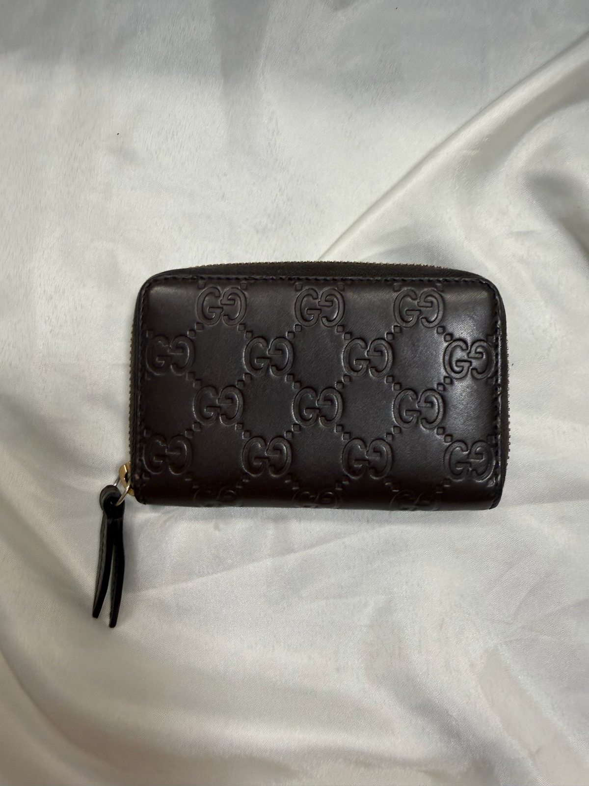 Gucci Monogram Leather Guccissima Coin Card Case