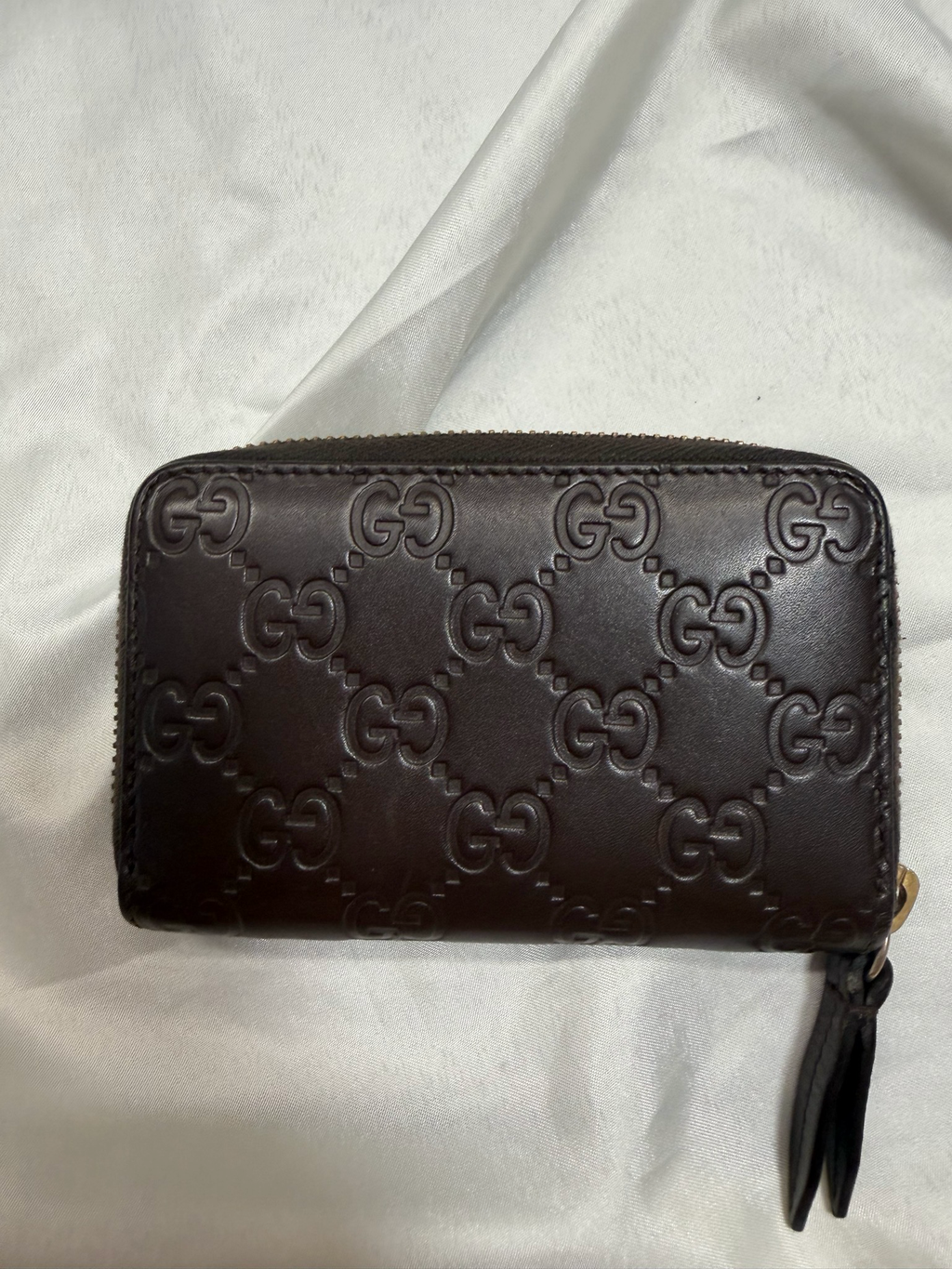 Gucci Monogram Leather Guccissima Coin Card Case