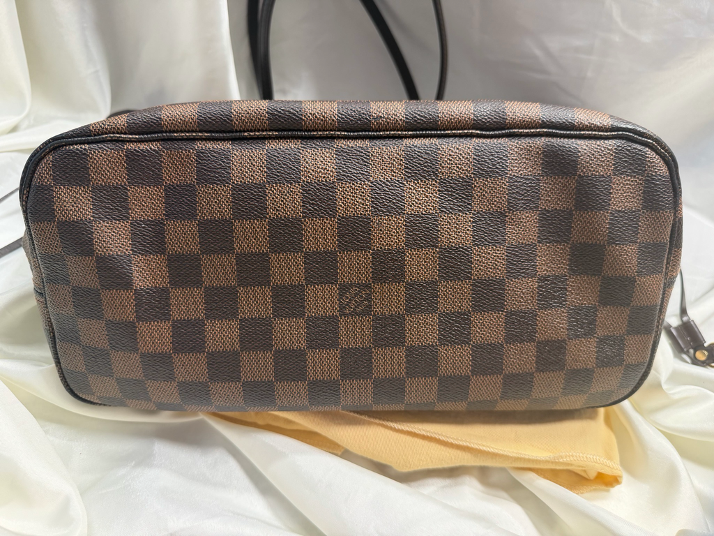 Louis Vuitton Damier Ebene Neverfull Mm Tote Shoulder Bag
