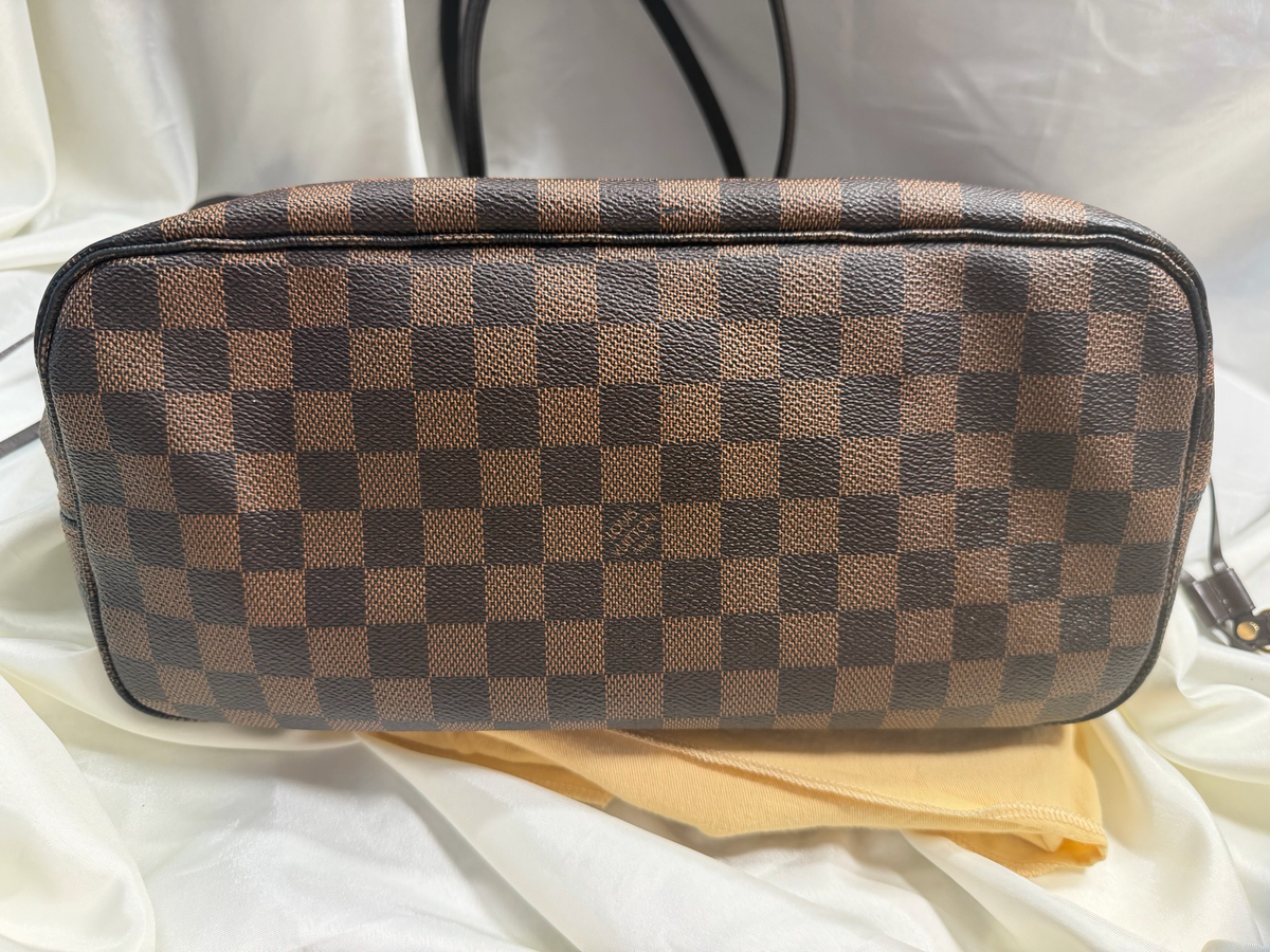 Louis Vuitton Damier Ebene Neverfull Mm Tote Shoulder Bag