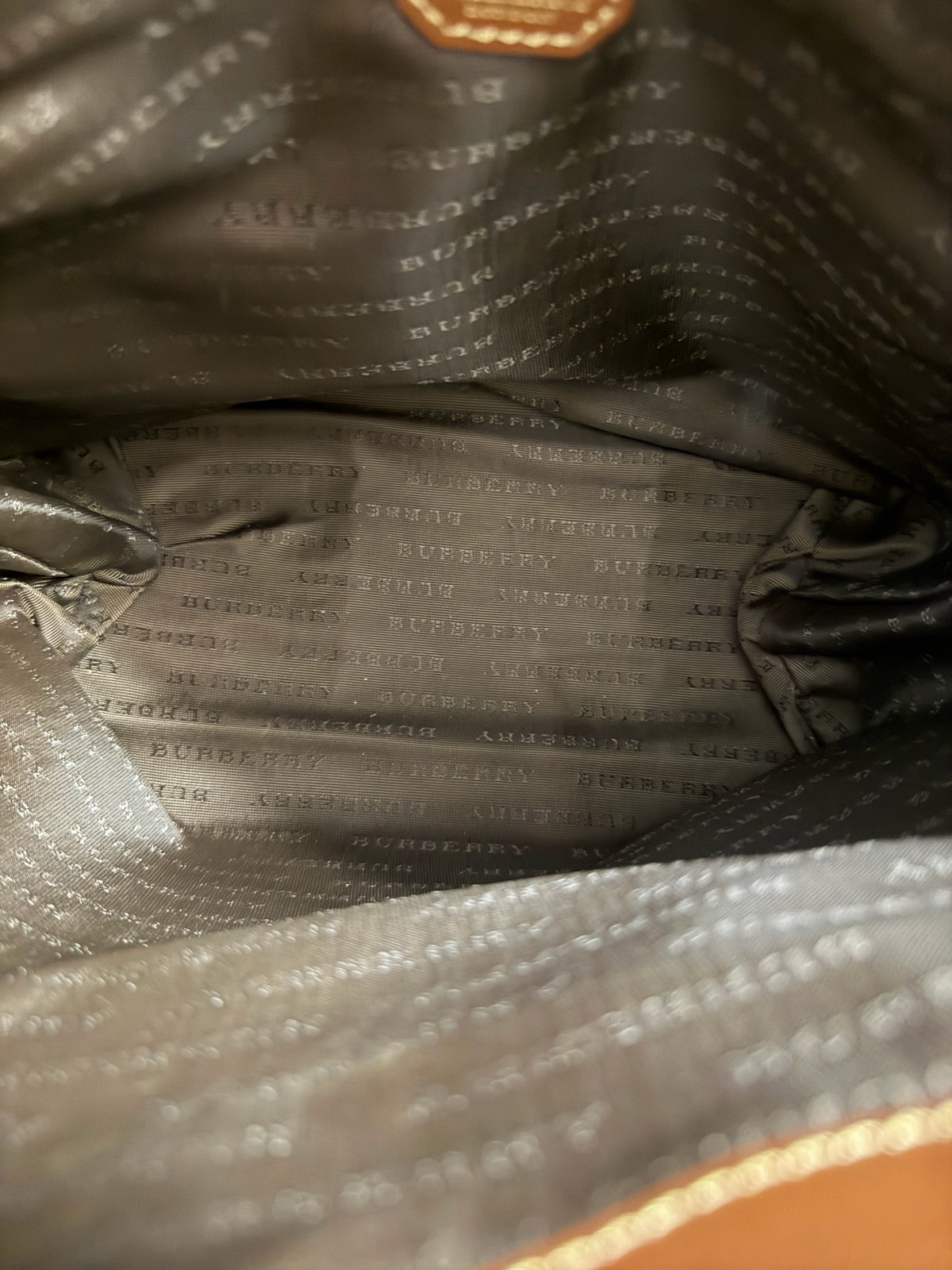 Burberry Top Handle Haymarket Check Tote With Wallet