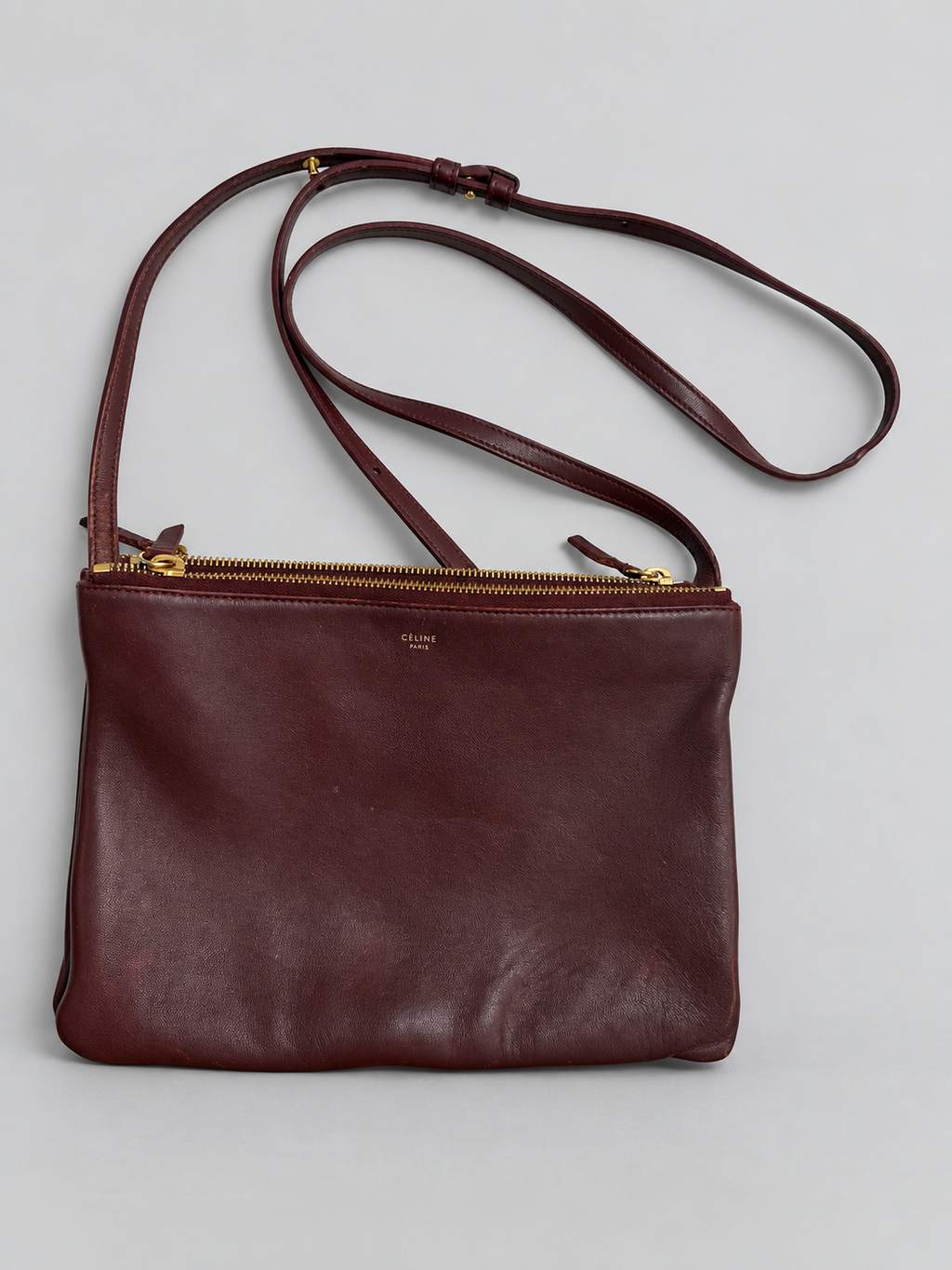 Celine Trio Flat Messenger Crossbody Sling