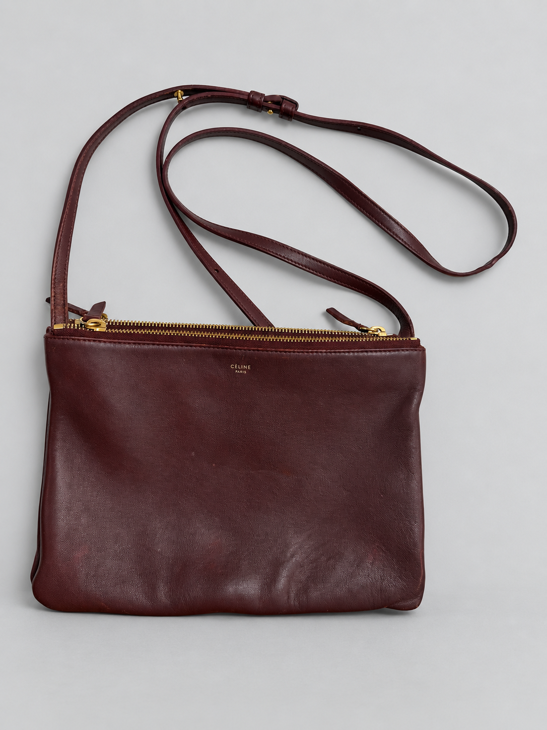 Celine Trio Flat Messenger Crossbody Sling