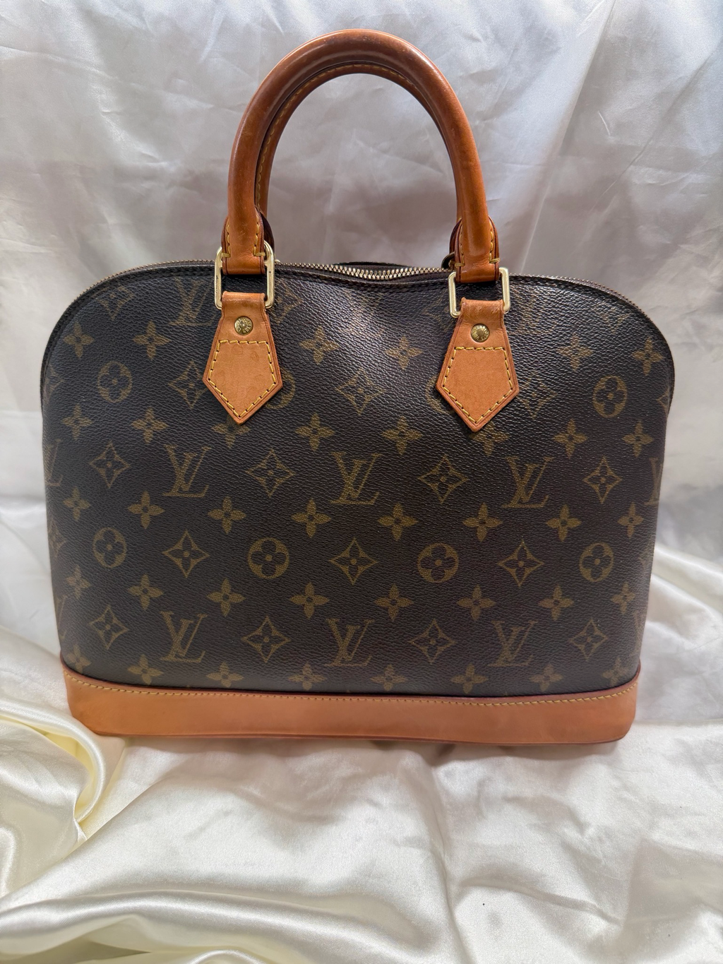 Louis Vuitton Monogram Alma Pm Dome Satchel Top Handle