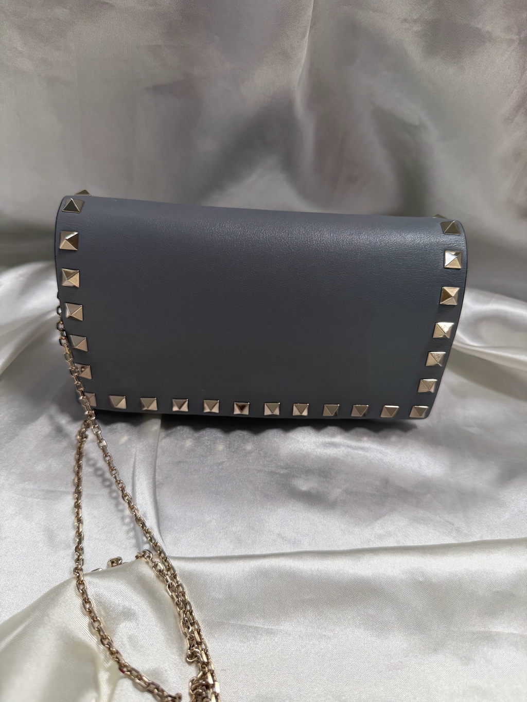 Valentino Rockstud Flap Wallet on Chain Crossbody Sling