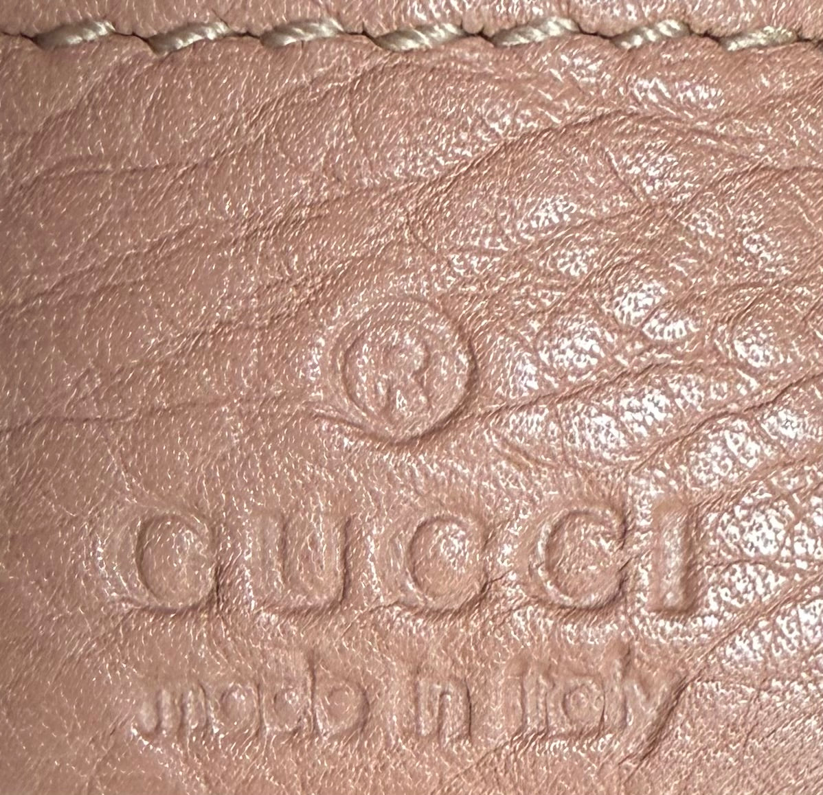 Gucci Monogram Canvas Bamboo Bar Tote Shoulder Bag