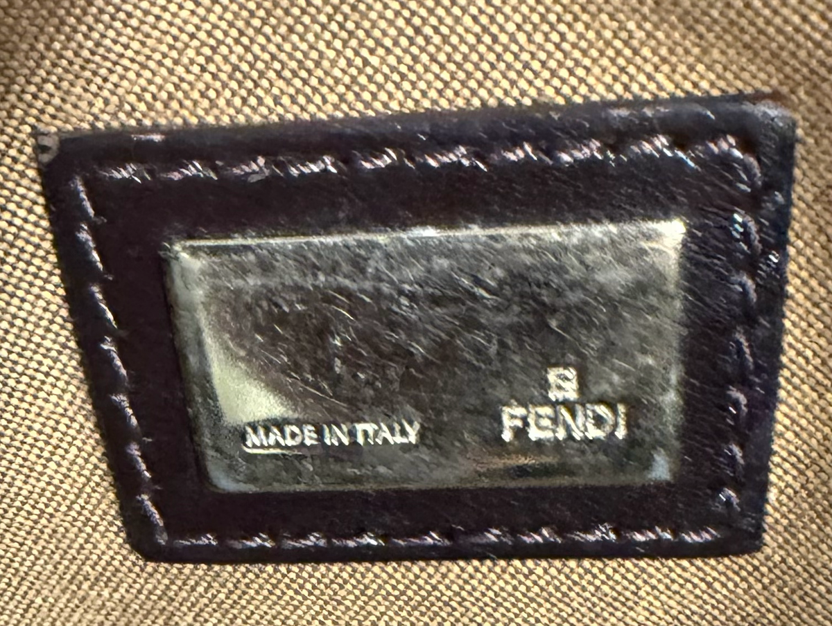 Fendi Zucca Monogram Hobo Chef Small Shoulder Bag