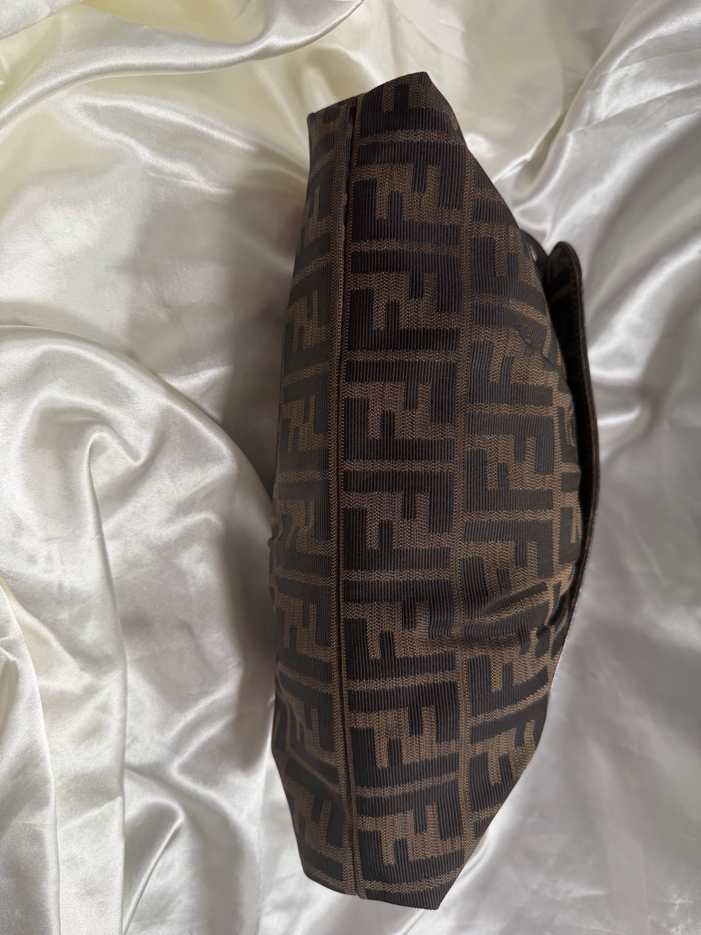 Fendi Zucca Monogram Hobo Chef Small Shoulder Bag