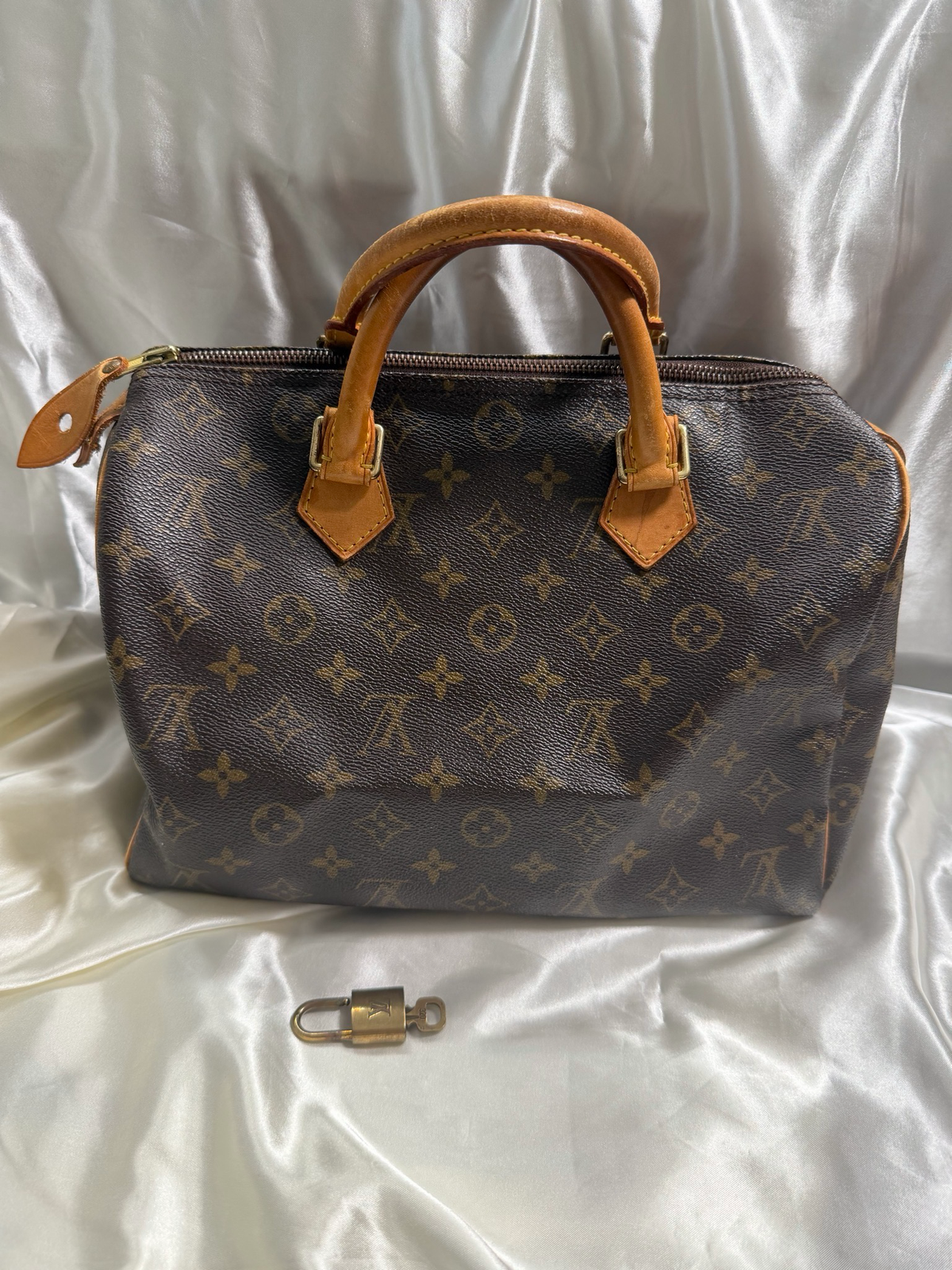 Louis Vuitton Monogram Speedy 30 Satchel Top Handle